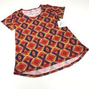 NWT LuLaRoe Classic T Shirt Multicolored Aztec